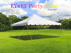 15' x 15' Party Tent
