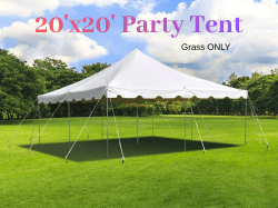 20' x 20' Party Tent